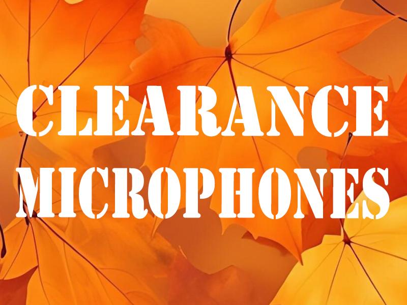 Clearance: Microphones