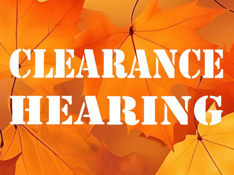 Clearance: Assistive Hearing