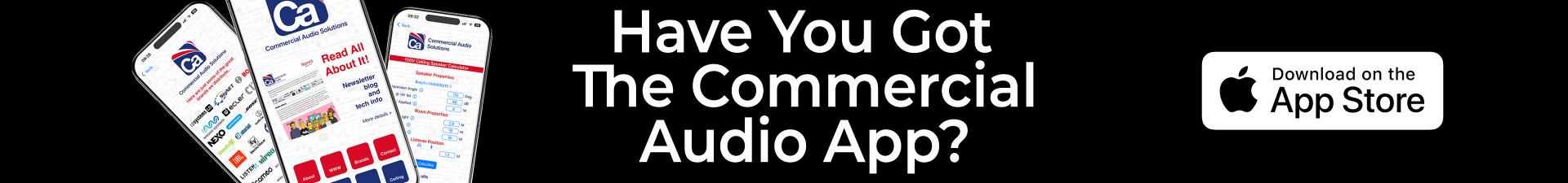 Just Launched - Commercial Audio App