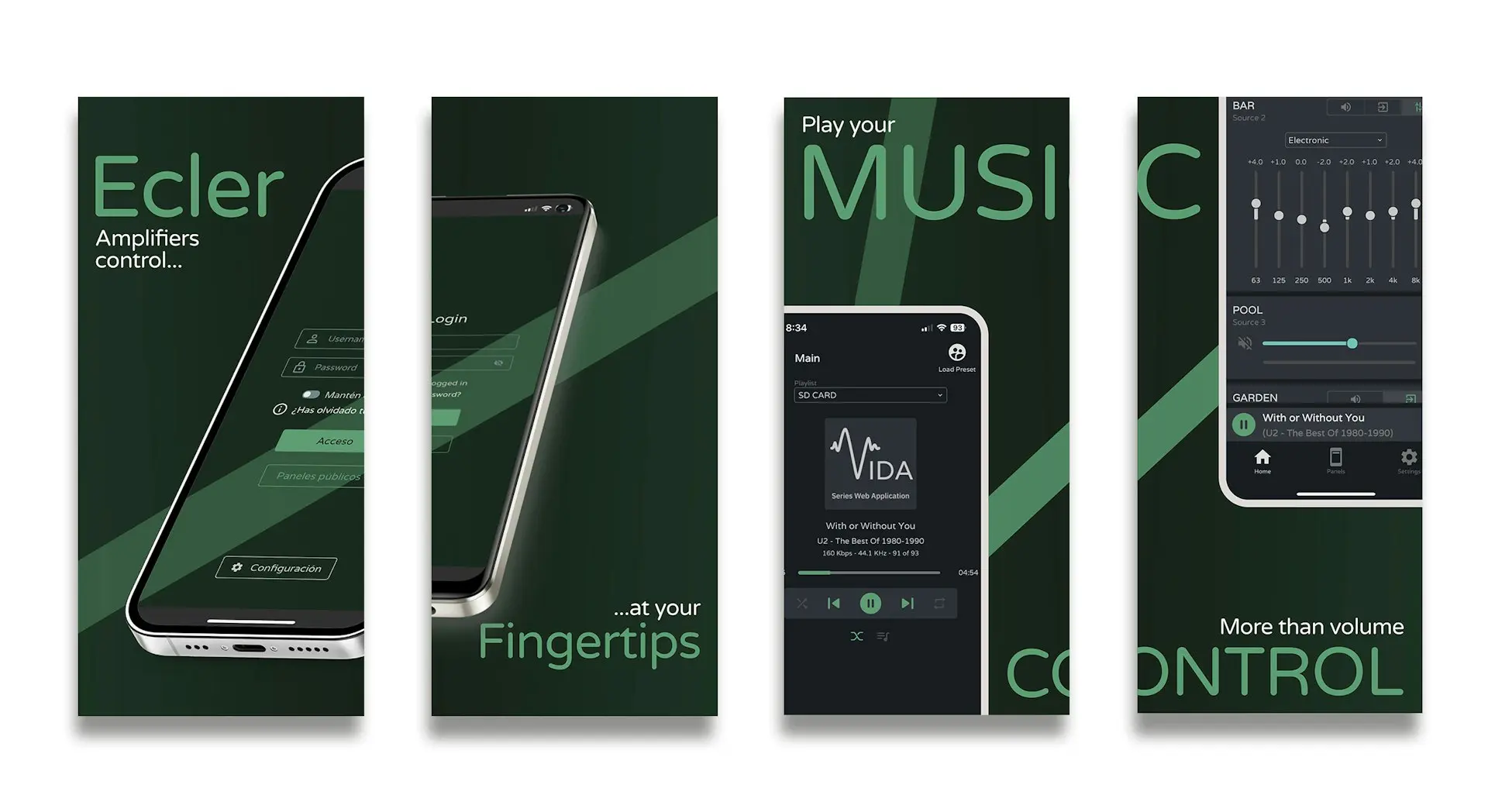 Ecler VIDA-16Q ‘Versatile Installation Digital Amplifier’, App control.