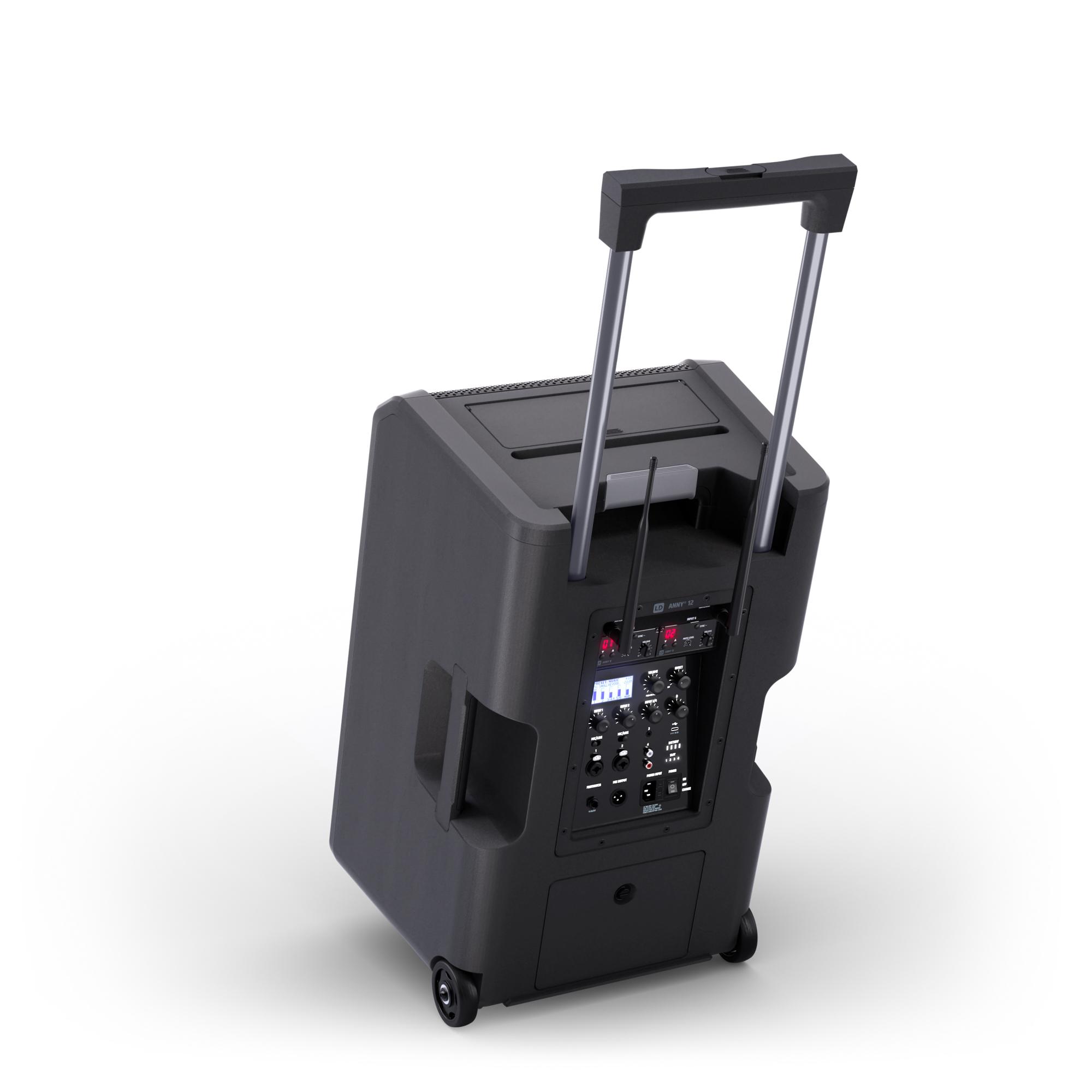 LD Systems ANNY 12 HBH2 B8, Wheels & Handle Make Moving Easy