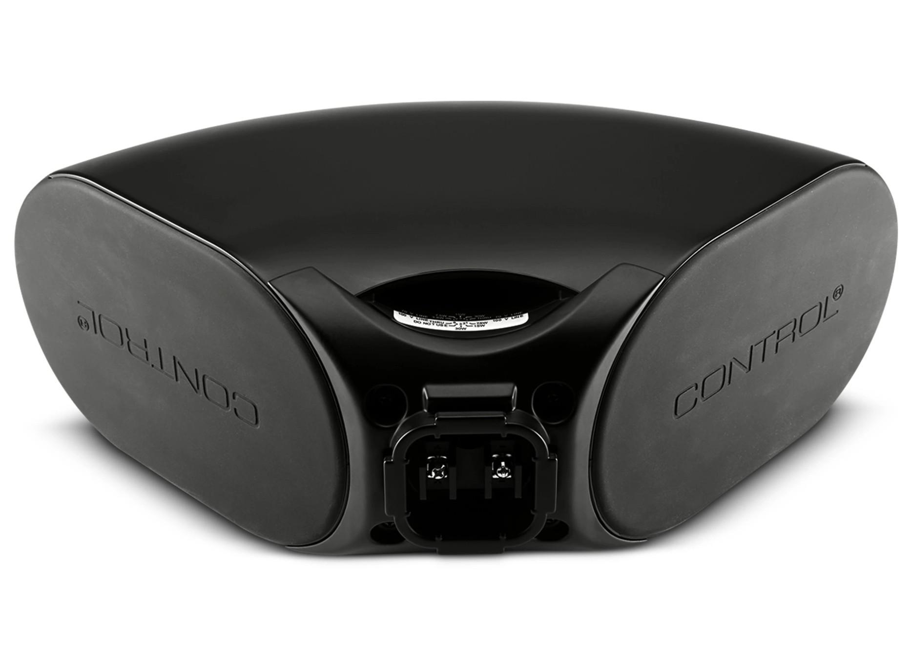 JBL Control CRV, 2 x 4" Curved Loudspeaker in Black, Rear View From Above.