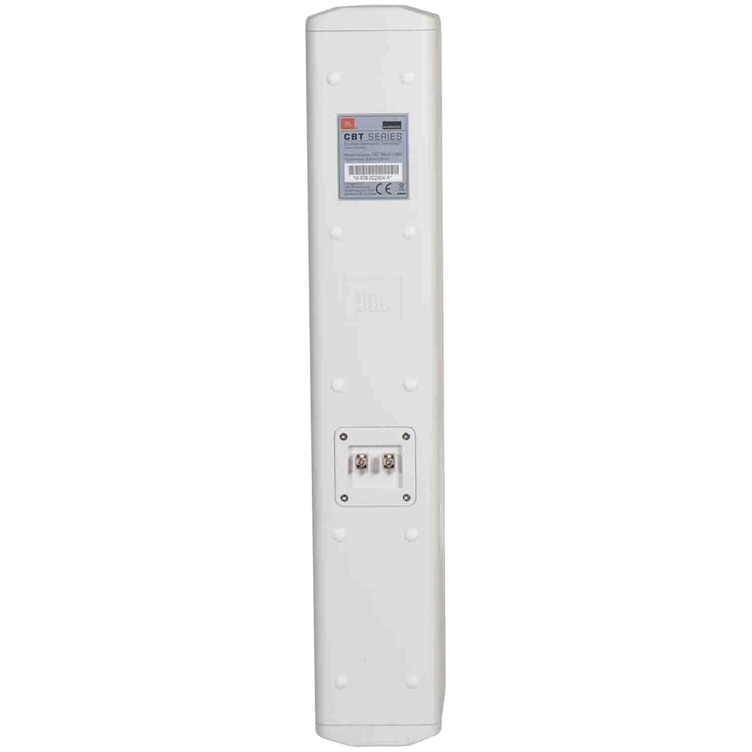 JBL CBT 50LA-1-WH Line Array Column Loudspeaker, White. Rear View.