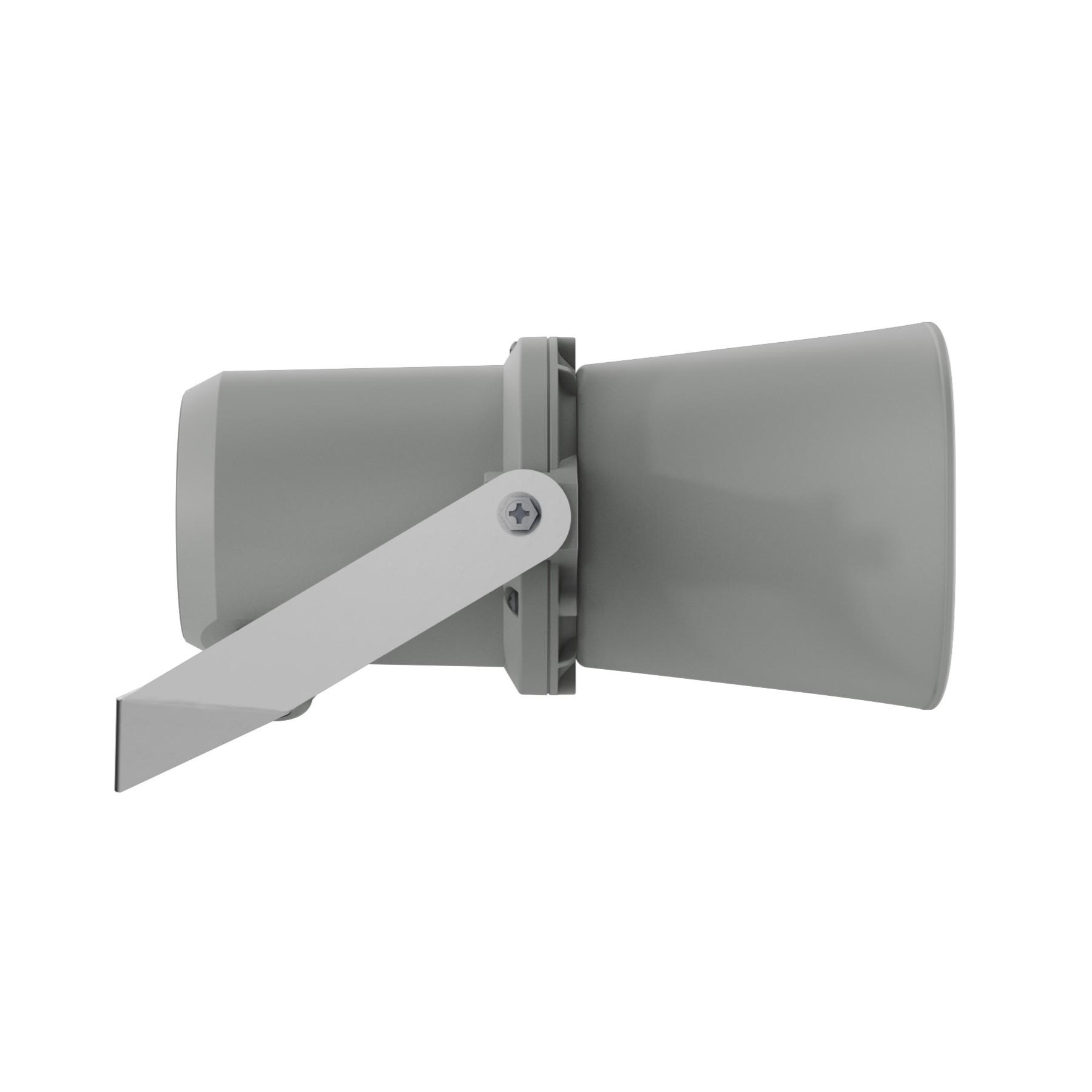 Bosch LHE-10CGE, EN54-24, IP66, 10W horn loudspeaker. Side.